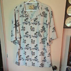 Men's Cream Hawaiian Shirt
